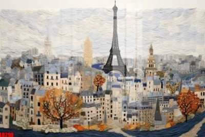 File gốc File gốc in tranh paris tháp Eiffel LD290 (cho in 3D) độc đáo