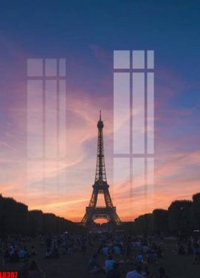 File gốc File gốc in tranh paris tháp Eiffel LD307 (chuẩn CMYK) cho nhà in