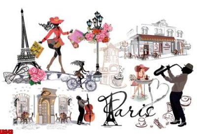 Tệp tin gốc File gốc in tranh paris tháp Eiffel LD343 (chất lượng) File gốc in tranh paris tháp Eiffel LD343