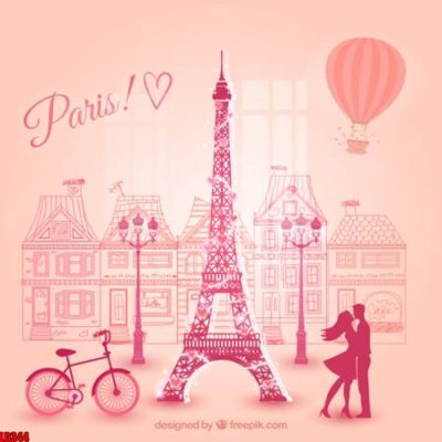 Download file File gốc in tranh paris tháp Eiffel LD344 (chuẩn in) chất lượng cao