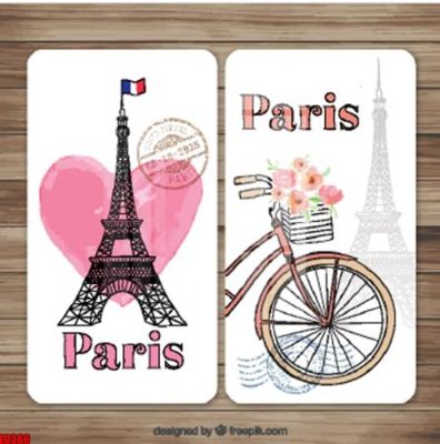 File in ấn File gốc in tranh paris tháp Eiffel LD366 chuyên nghiệp