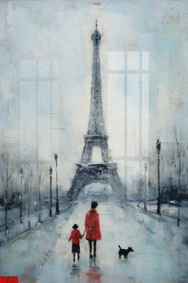 Tải file File gốc in tranh paris tháp Eiffel LD378 (PSD) cho in ấn quảng cáo