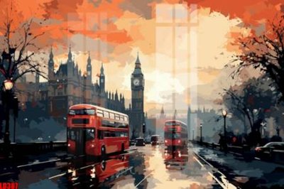 File tranh File gốc in tranh paris tháp Eiffel LD387 (gốc) in vải canvas