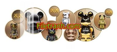 File gốc File in tranh decor gắn led LED1009 (trang trí) phòng làm việc