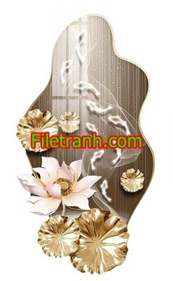 File gốc File in tranh decor gắn led LED1021 (trang trí) cho phòng khách