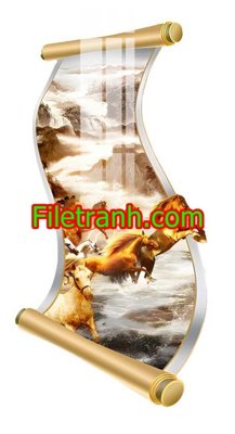 File in mica File in tranh decor gắn led LED1051 (ảnh gốc) đẹp