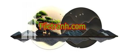 Tải file File in tranh decor gắn led LED1052 (gốc) làm file thiết kế