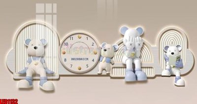 File gốc File in tranh decor gắn led LED1132 (in 3D) nghệ thuật