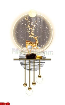 File tranh File in tranh decor gắn led LED1189 (gốc) in trên kính