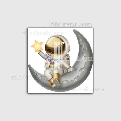 File gốc File in tranh decor gắn led LED129 (in lụa) chi tiết cao