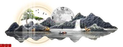 File gốc File in tranh decor gắn led LED1319 (in lụa) tranh phong thủy