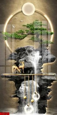 File in trần File in tranh decor gắn cắt led LED1519 (bản gốc 3D) sống động