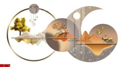 File tranh File in tranh decor gắn cắt led LED1607 (bản gốc) in lụa dán tường