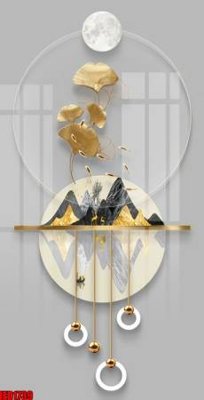 Ảnh gốc File in tranh decor gắn cắt led LED1739 (nét căng) in mica