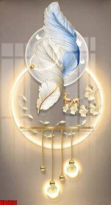 File PSD File in tranh decor gắn cắt led LED1831 (gốc) cho in quảng cáo