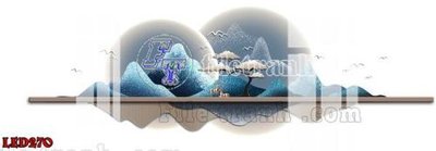 File tranh File in tranh decor gắn led LED270 (gốc) chủ đề thiên nhiên