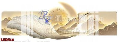 File tranh gốc File in tranh decor gắn led LED314 chủ đề hiện đại