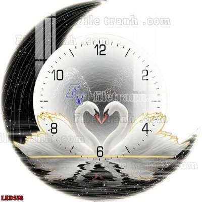 Ảnh gốc File in tranh decor gắn led LED358 (nét căng) in mica