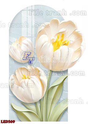 File tranh File in tranh decor gắn led LED369 (gốc) chủ đề tĩnh vật