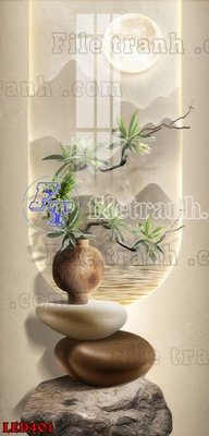 File in ấn File in tranh decor gắn led LED401 (bản gốc) từ file gốc