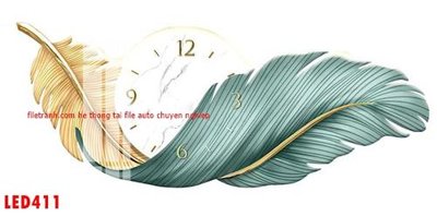 Tải file File in tranh decor gắn led LED411 (PSD) cho in tranh kính