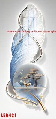 Tải file File in tranh decor gắn led LED421 (ảnh gốc) file AI/EPS