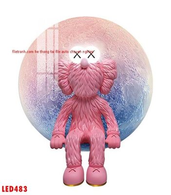 File gốc File in tranh decor gắn led LED483 (trang trí) cho phòng khách