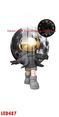 Tệp tin gốc File in tranh decor gắn led LED487 (dùng cho in) File in tranh decor gắn led LED487