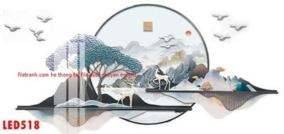 File tranh ảnh gốc File in tranh decor gắn led LED518 dùng cho in khổ lớn