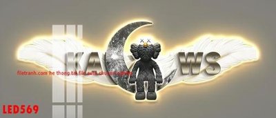 File ảnh File in tranh decor gắn led LED569 (gốc) cho trang trí nhà hàng