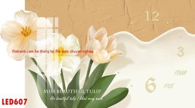 Tải file PSD File in tranh decor gắn led LED607 (nguyên layer) để in