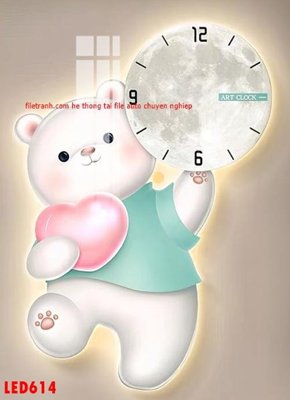 Mua file gốc File in tranh decor gắn led LED614 (chất lượng) tại Filetranh.com