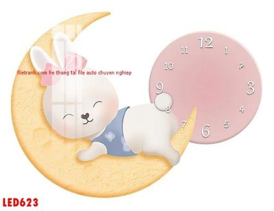 File in ấn cao cấp File in tranh decor gắn led LED623 (file gốc)