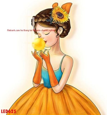 File tranh gốc File in tranh decor gắn led LED625 (bản quyền) Filetranh.com
