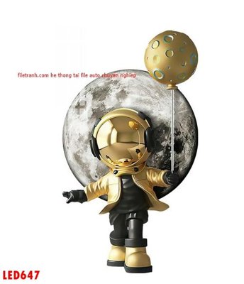 Download file File in tranh decor gắn led LED647 (chuẩn in) chất lượng cao