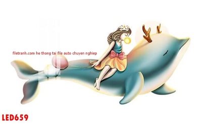 File gốc File in tranh decor gắn led LED659 (in ấn) không giới hạn