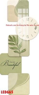 File gốc File in tranh decor gắn led LED665 (cho in UV) siêu nét
