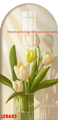 File ảnh File in tranh decor gắn led LED683 (gốc) in poster