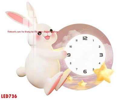 Ảnh gốc File in tranh decor gắn led LED736 (độ nét cao) in tráng gương