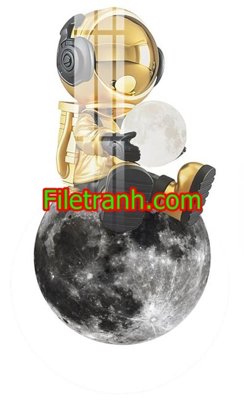 File gốc File in tranh decor gắn led LED867 (in lụa) tranh thuận buồm