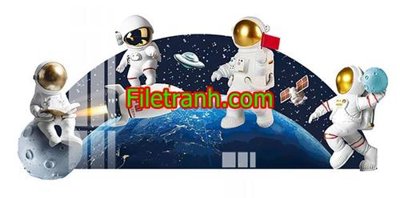 File tranh File in tranh decor gắn led LED924 (gốc) phong cách tối giản