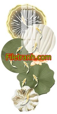 File gốc File in tranh decor gắn led LED973 (thiết kế) độc quyền