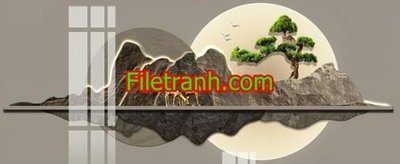 File tranh in tráng gương File in tranh decor gắn led LED996 (siêu nét)