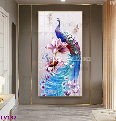 File gốc Tranh trang trí lối vào 1 tấm LV137 (dành cho trang trí nội thất)