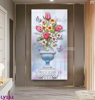 Tải file gốc in lụa Tranh trang trí lối vào 1 tấm LV162 siêu nét