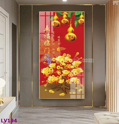 File gốc Tranh trang trí lối vào 1 tấm LV194 (in mica) làm bảng hiệu