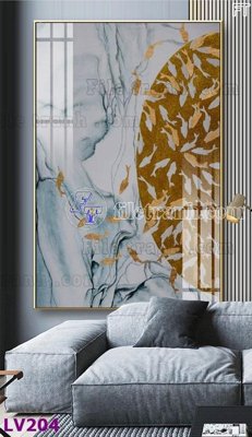 File gốc Tranh trang trí lối vào 1 tấm LV204 (in tráng gương) hiện đại