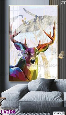 File tranh Tranh trang trí lối vào 1 tấm LV206 (ảnh gốc) in trần 3D