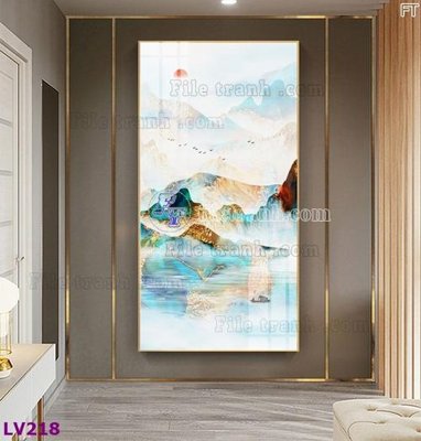 File tranh quảng cáo Tranh trang trí lối vào 1 tấm LV218 (file gốc) chuyên nghiệp