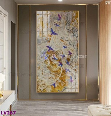 File in trần Tranh trang trí lối vào 1 tấm LV267 (file gốc) hoa văn 3D